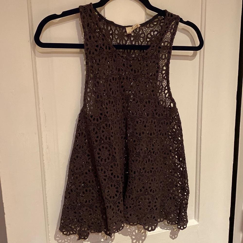 UO Flower Crochet Tank
